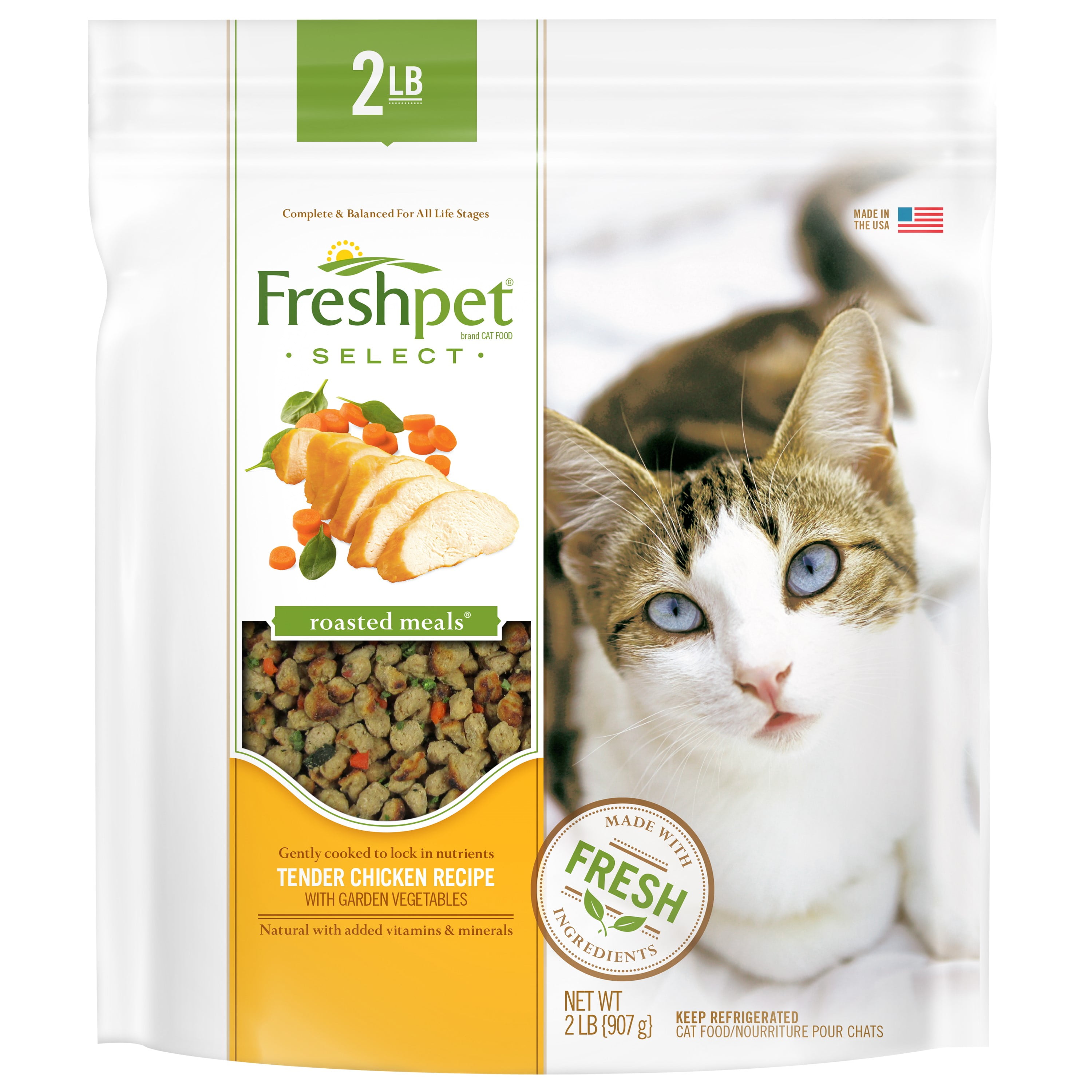 Freshpet Select Cat Roasted Meals Chicken 2 Lb Walmart