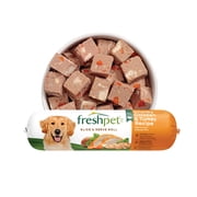 Freshpet Fresh Dog Food, Chunky Chicken & Turkey Recipe, Slice & Serve Roll, 1.5 lb.