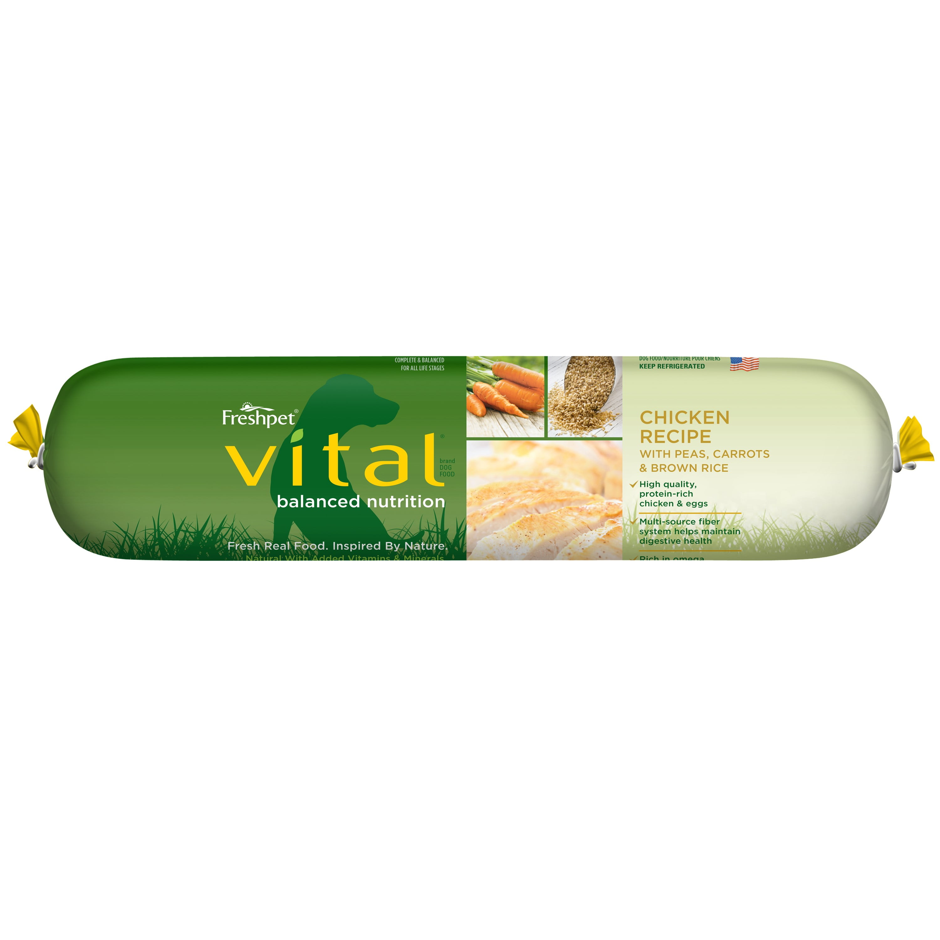 Freshpet Vital Balanced Nutrition 6 Lb Chicken, Veg & Rice - Walmart.com