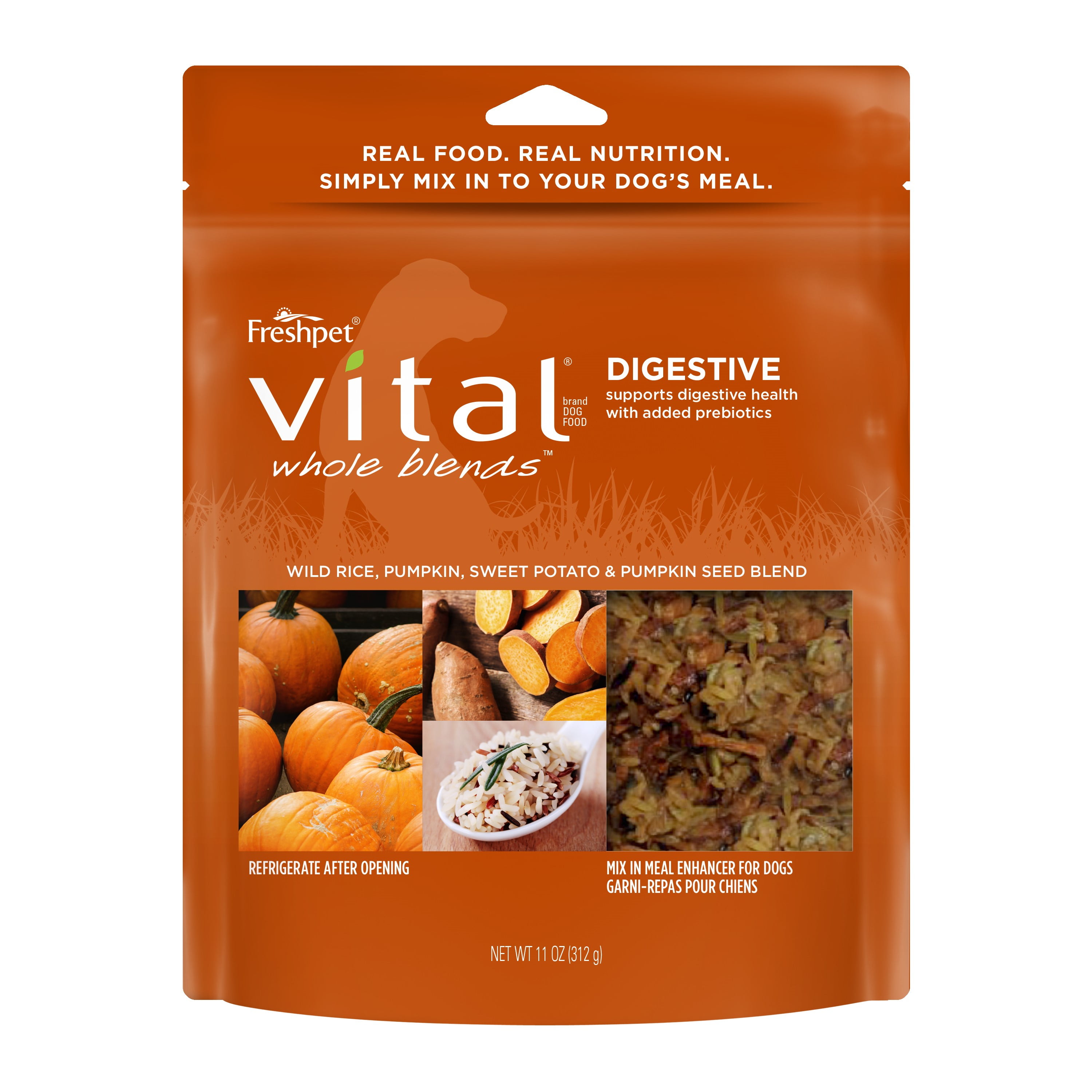 Freshpet Vital Whole Blends Digestive Recipe Mix In Meal Enhancer Dog