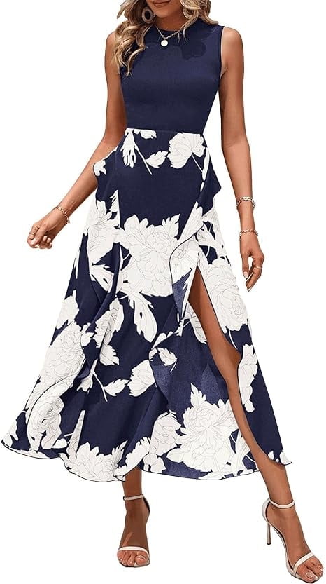pretty summer dresses for women - Susan After 60 Modest Crewneck Without Too Revealing 20 Best Summer Outfit Ideas