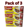 thumbnail image 1 of Freshrite Fold-Top Sandwich Bags, 6.5" x 5.5", 120 Count (Pack of 3), BPA Free, 1 of 5