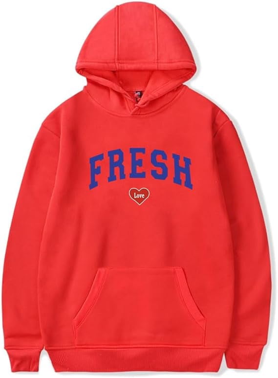 Freshs Merch Hoodie Fashion Love Pullover Streetwear Long Sleeve For ...