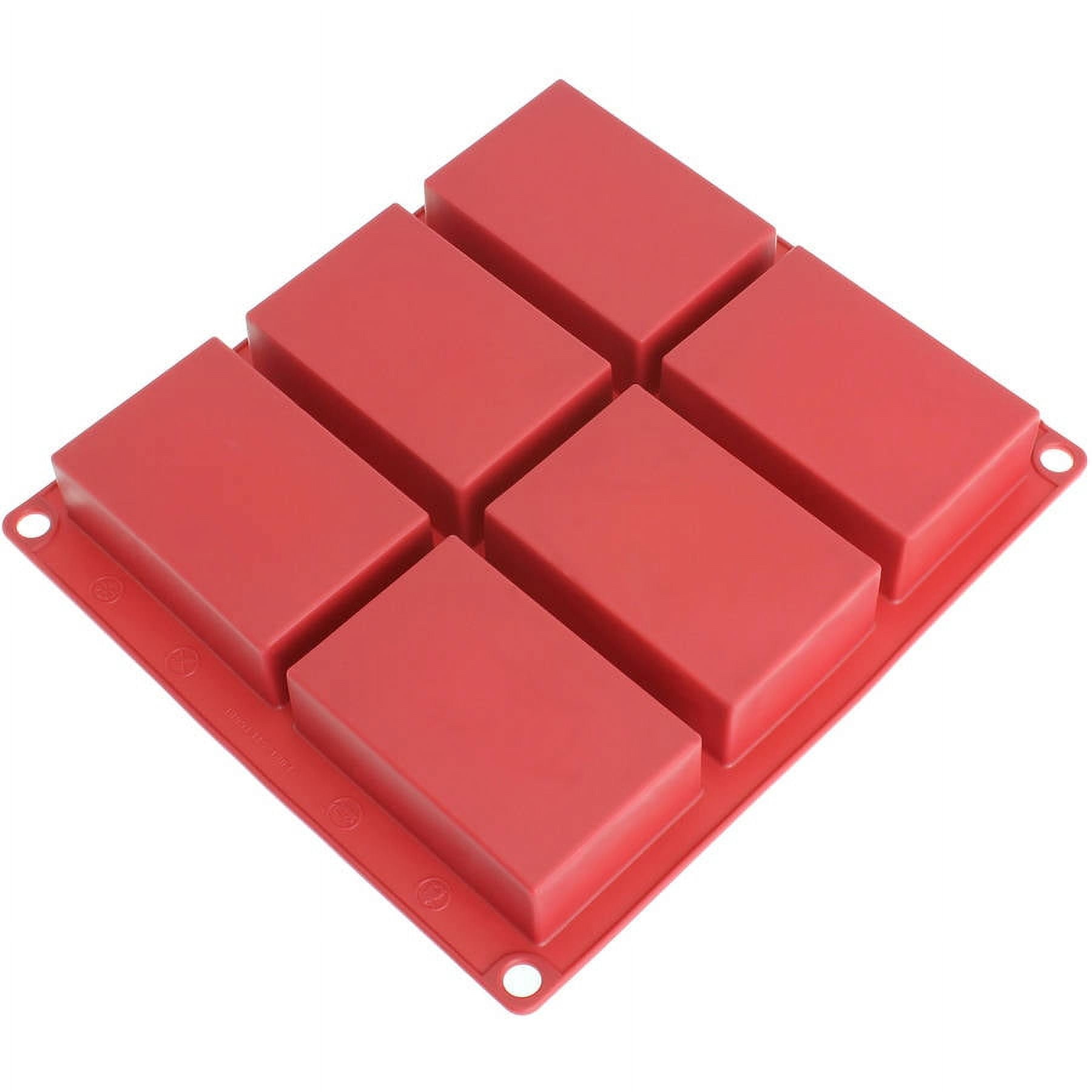 Bluedrop Silicone Bread Forms Square Shape Bread Molds Non Stick Bakery  Trays Silicone Coated Fiber Glass 6 Caves Rectangle Moulds