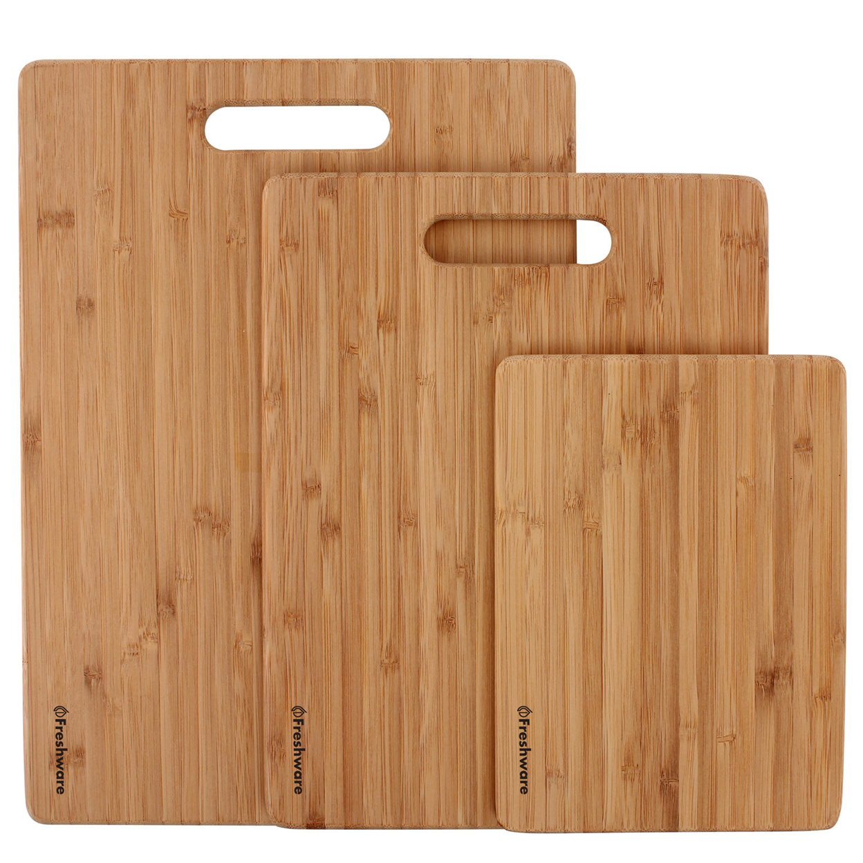Freshware Large Bamboo Cutting Boards For Kitchen And Bread Chopping 