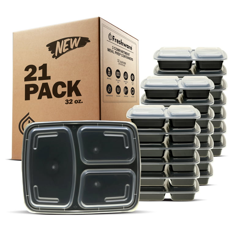 https://i5.walmartimages.com/seo/Freshware-Meal-Prep-Containers-21-Pack-3-Compartment-with-Lids-Food-Storage-Containers-Bento-Box-Stackable-Microwave-Dishwasher-Safe-32-oz_0ceb7bd2-cf3a-4d08-ad61-6b3e28e9a4b9.78a3acafd87b8c42ac2cf8ce8e503908.jpeg?odnHeight=768&odnWidth=768&odnBg=FFFFFF