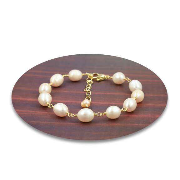 Freshwater Cultured Gold-Tone Bracelet