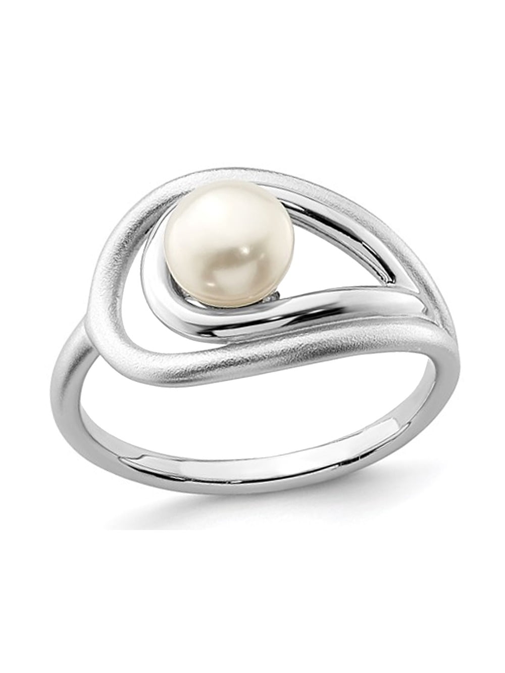 White Akoya Pearl Four Leaf Ring – Pearl Factory