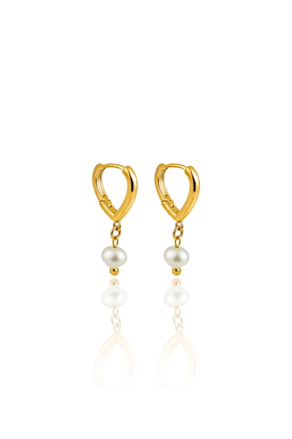 Freshwater Pearl Dangle Drop Earrings (L265)