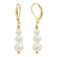 thumbnail image 1 of Freshwater Pearl Earrings Silver Leverback Pearl Drop Earrings for WomenJewelry Gifts, 1 of 5