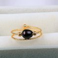 thumbnail image 1 of Freshwater Pearl Rings VintageEdition Fashion Ornament Womens Retro Design Elegant Durable Jewellery Accessory, 1 of 6