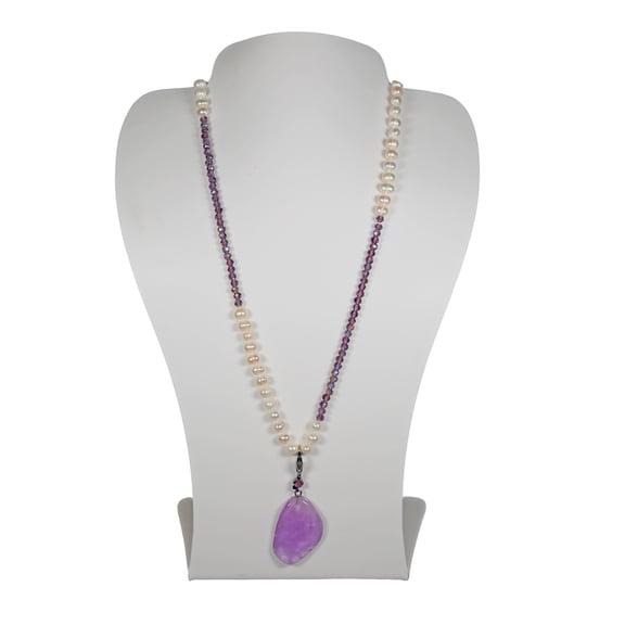 MGR! My Gems Rock Purple Freshwater Pearl Pendant Necklace, 1 Count