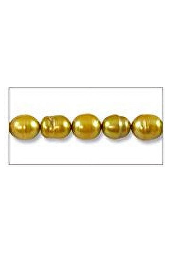 Freshwater Rice Pearl Gold 6-7mm (16" Strand)