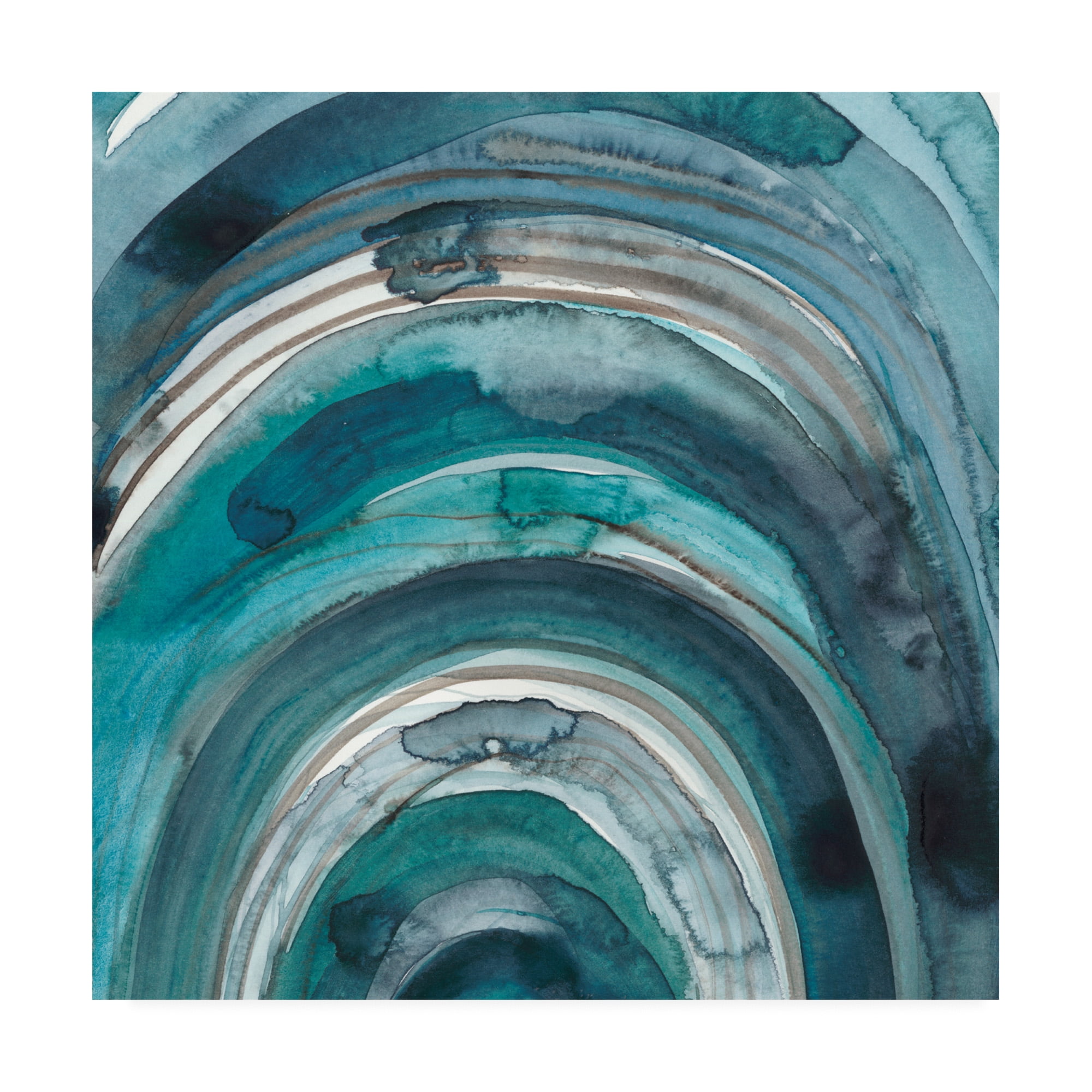 Freshwater Tide IX' Canvas Art by Chariklia Zarris