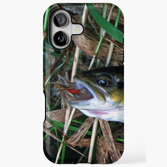 Freshwater Trout Fish Angler Art Outdoor Pop iPhone 11 12 13 14 15 16 17 Pro Max Case