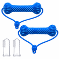 Freshwoof Dog Teeth Brushing Chew Toy, Dual Action Bite and Brush Toy ...