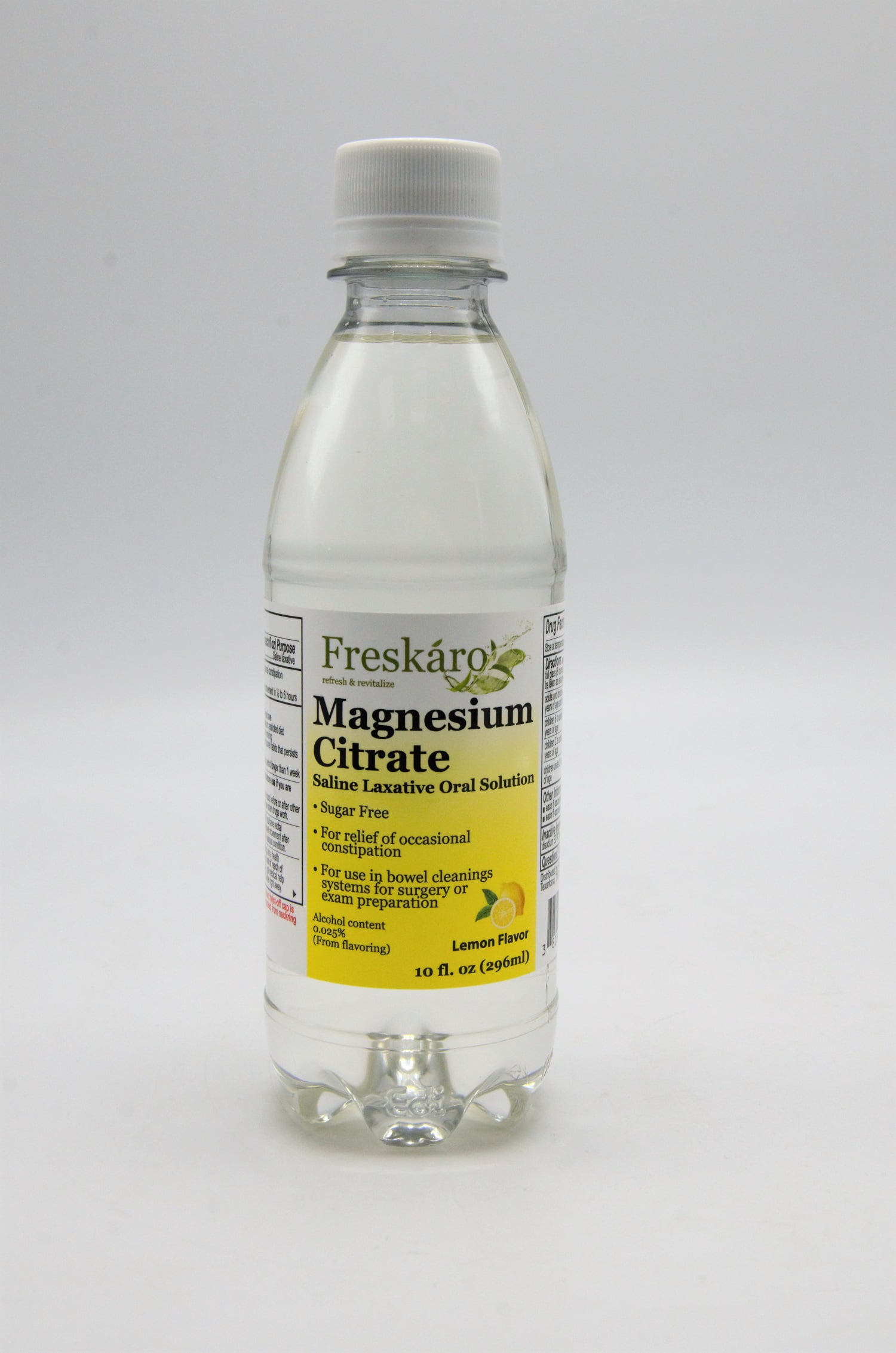 Freskaro Magnesium Citrate Oral Solution 10 oz, Lemon Flavor - Walmart.com