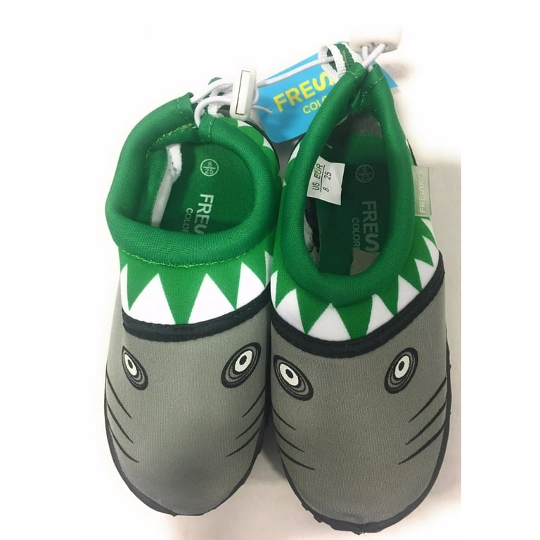 Fresko Toddler Shark Water Aqua Shoes (Kelly, 6)
