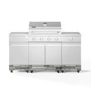 TYTUS Fresno 4-Burner LP Stainless Steel + Shadow Stone Island Grill