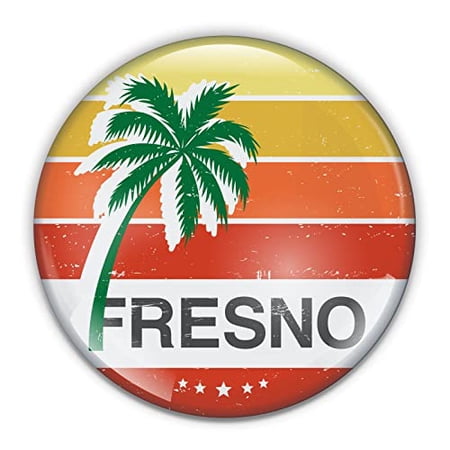 Fresno California Paperweight in Gift Box, 3 Inch Crystal Dome, Perfect for House Warming Gift
