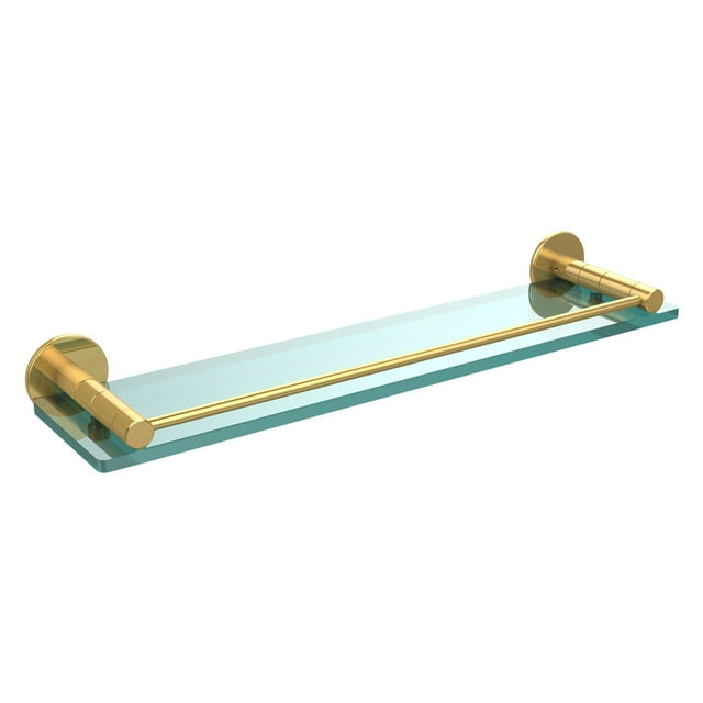 Fresno Collection 22 Inch Glass Shelf with Vanity Rail