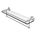 thumbnail image 1 of Fresno Collection 22-in Glass Shelf with Vanity Rail and Integrated Towel Bar in Satin Chrome, 1 of 11