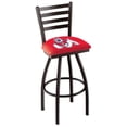 thumbnail image 1 of Fresno State Bulldogs 25" Black Wrinkle Swivel Bar Stool with Ladder Style Back, 1 of 2