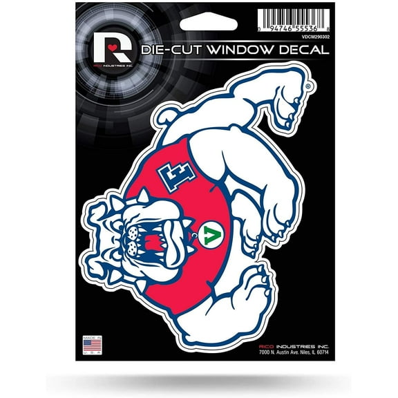 Fresno State University Bulldogs 5 Inch Die Cut Flat Vinyl Decal Sticker Adhesive Backing