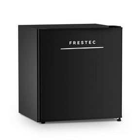 Frestec 1.7 Cu. Ft. Mini Fridge, Compact Refrigerator with Freezer, Adjustable Temperature Control, Energy-Efficient, Perfect for Dorm, Office, Home Bar, Black