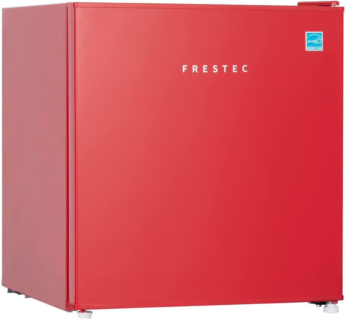 Frestec 1.7 Cu.Ft Mini Fridge with Freezer, Mini Fridge for Bedroom