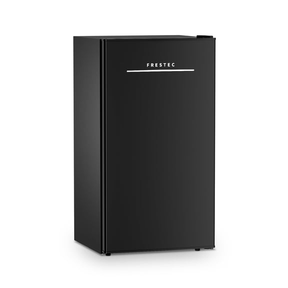 Frestec 3.2 Cu Ft Single-Door Mini Fridge – Stainless Steel Finish, New,Black