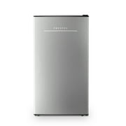Frestec 3.2 Cu Ft one Door Mini Fridge   Stainless Steel Finish, New,Grey