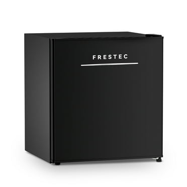 Frestec Compact Design Mini Refrigerator with Freezer, Black, 1.7 Cu.Ft