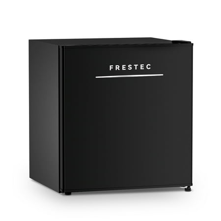Frestec Compact Design Mini Refrigerator with Freezer, Black, 1.7 Cu.Ft