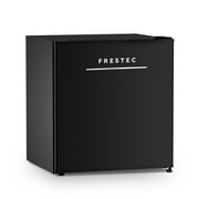 Frestec Compact Design Mini Refrigerator with Freezer, Black, 1.7 Cu.Ft