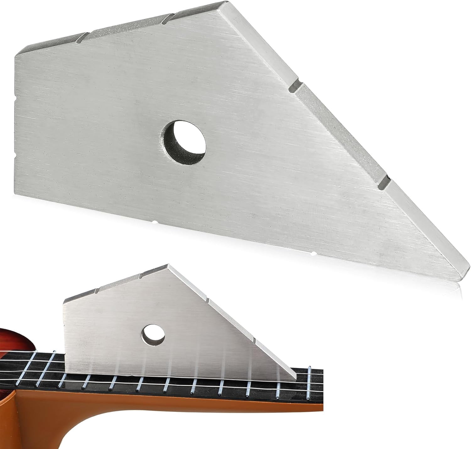 Fret Kisser Fret Leveling Tool Stainless Steel Luthier Tool for Guitar and Bass Repair
