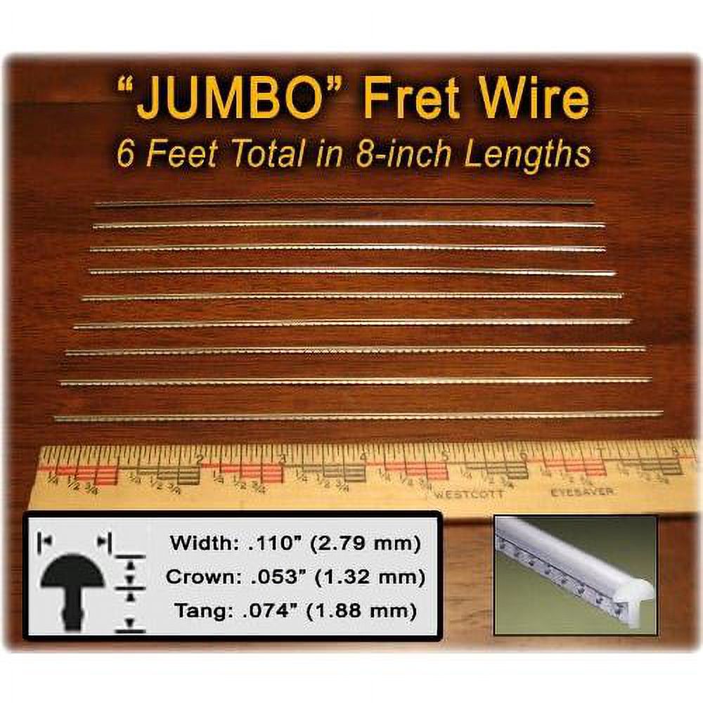 Fret Wire For Electric Guitar And Bass Jumbo Size (Extra Wide And