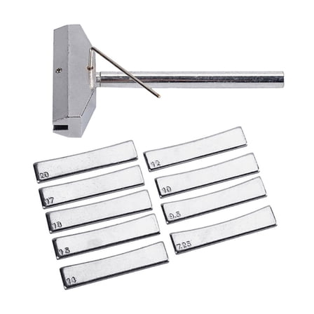 Fretboard Press Caul and Radian Fret Inserts with Wrench Luthiers Tool Guitar Bass Fingerboard Pressing Tool Repair Tool