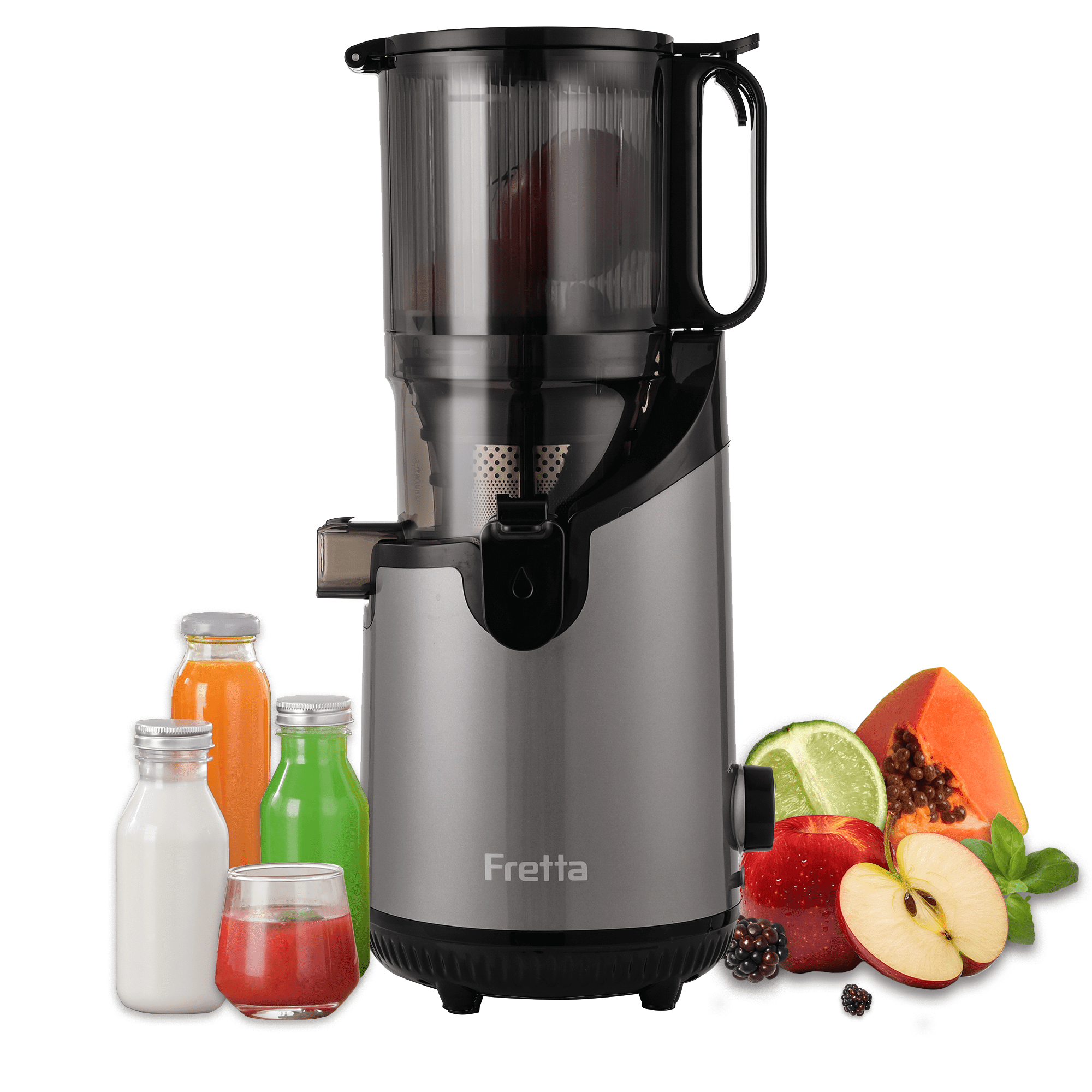 Breville Juice Fountain Compact Juicer Machine, Silver