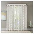 thumbnail image 1 of Fretwork Burnout Sheer Curtain Panel(Only 1 Pc Panel) White + Polyester, 1 of 6