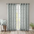 thumbnail image 1 of Fretwork Print Grommet Top Window Curtain Panel(Only 1 Pc Panel) On-Site, 1 of 12