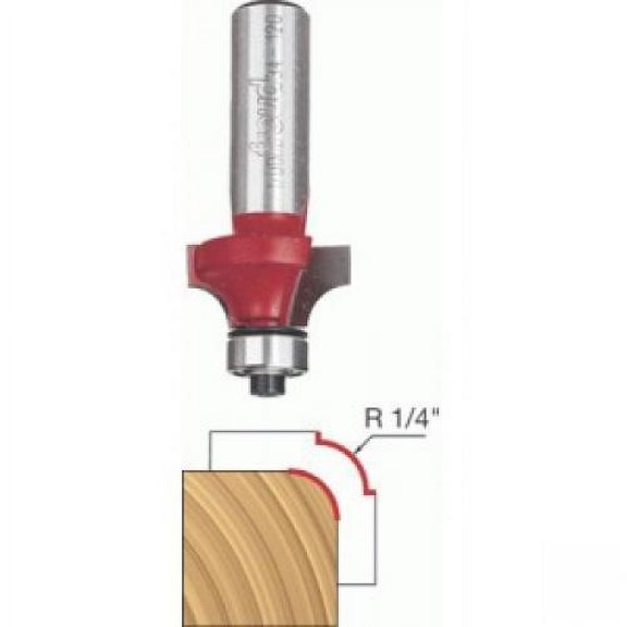 Freud 1-1/4 in. Dia. x 1/4 in. x 2-1/2 in. L Carbide Rounding Over Router Bit
