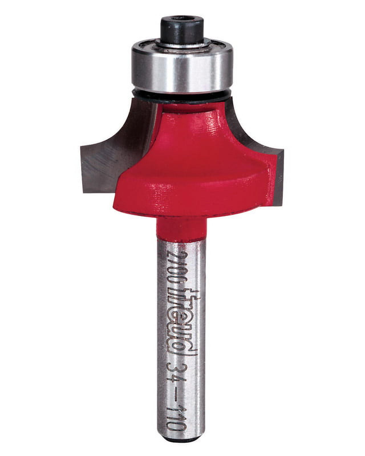 Freud 1-1/8 in. Dia. x 1/4 in. x 2-3/16 in. L Carbide Rounding Over Router Bit