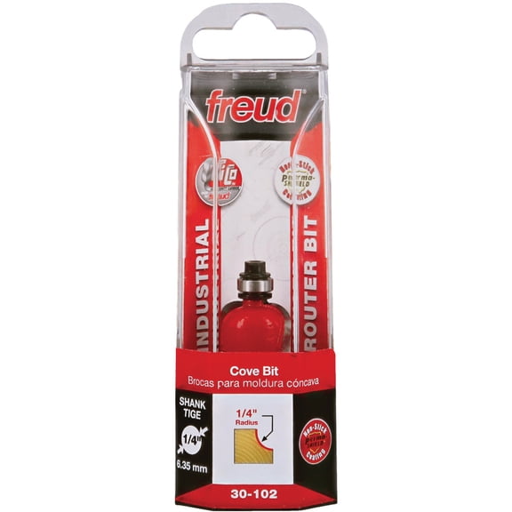 Freud 30-102: 1/4" Radius Cove Bit with 1/4" Shank