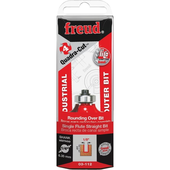 Freud 34-110 1-Inch Carbide Round-Over Router Bit