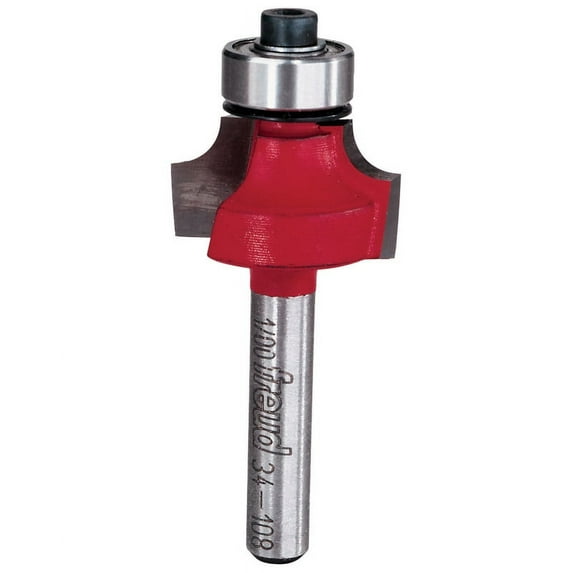 Freud 7/8 in. Dia. x 3/16 in. x 2-3/16 in. L Carbide Rounding Over Router Bit