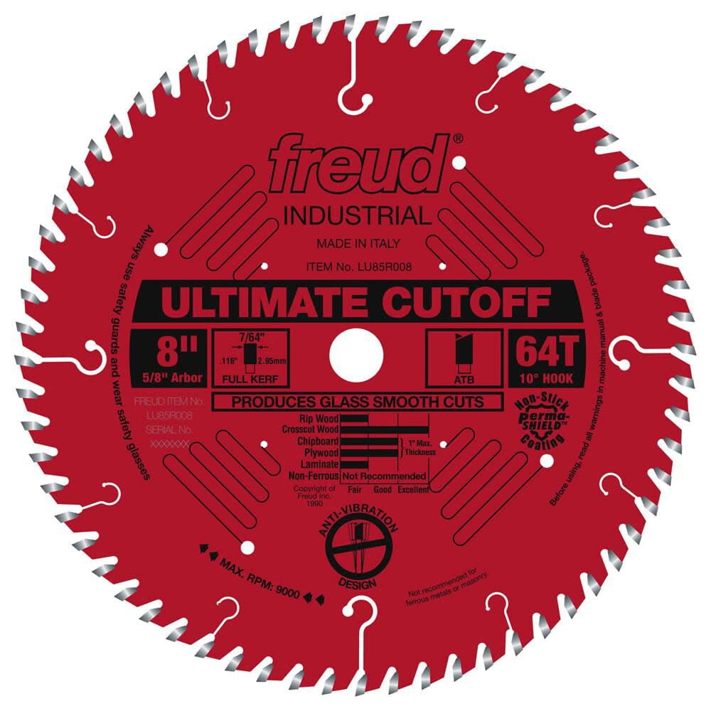 Freud 8In Ultimate Cut-Off Blade With Perma-Shield Coating