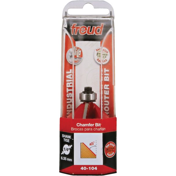 Freud Chamfer Bit With Bearing Pilot - Pack of 12