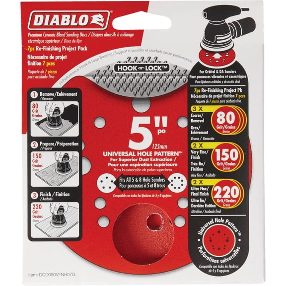 Freud DCD050VFNH07G Random Orbit Sander Disc, 5 by Freud