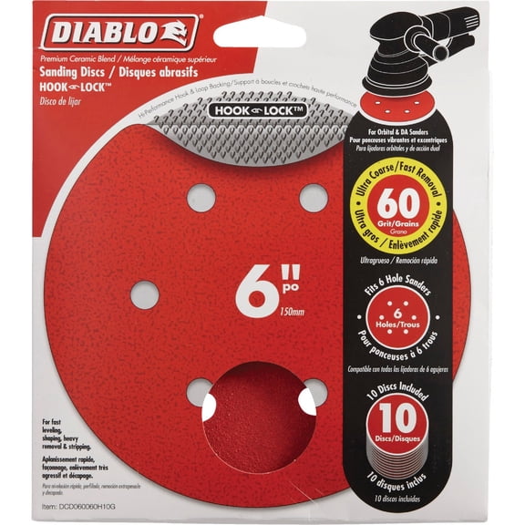 Freud DCD060060H10G Random Orbit Sander Disc, 6 by Freud